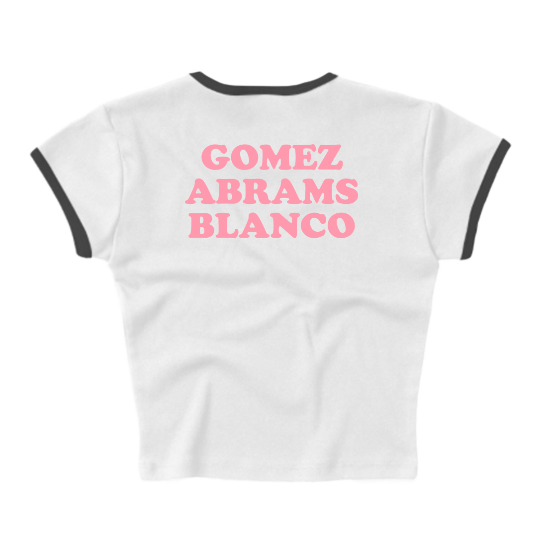 Selena Gomez CALL ME WHEN YOU BREAK UP BABY RIB CROP RINGER   Crop Ringer T-Shirt 399115