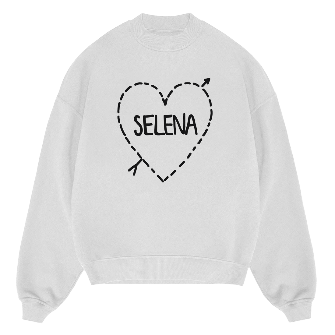 Selena Gomez Pierced Heart Selena Crewneck Sweater 434311